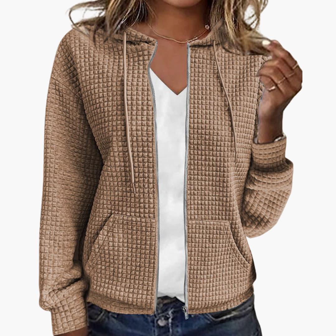 Sweat à capuche zippé pour femmes