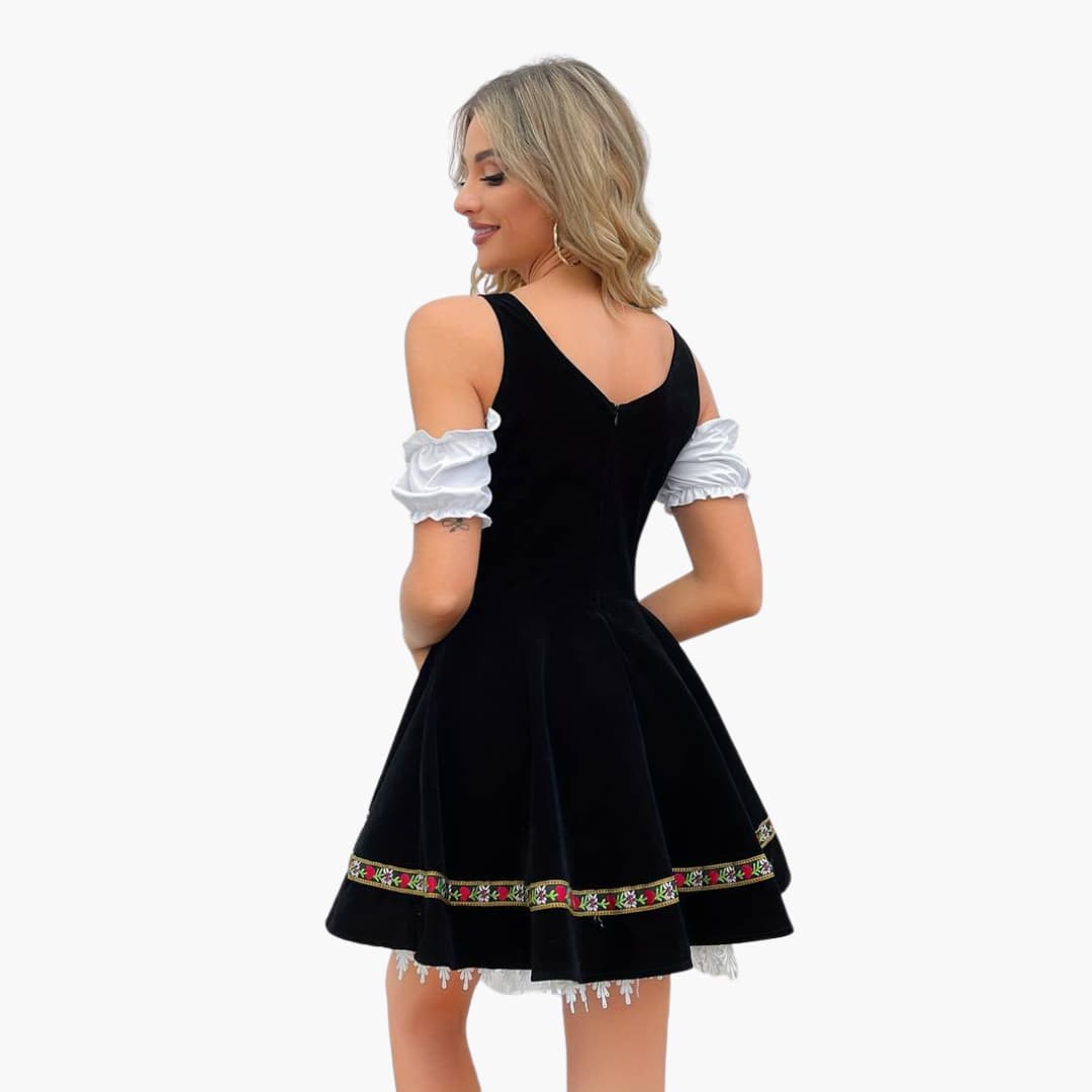 Robe Dirndl courte pour femmes - Oktoberfest 2025