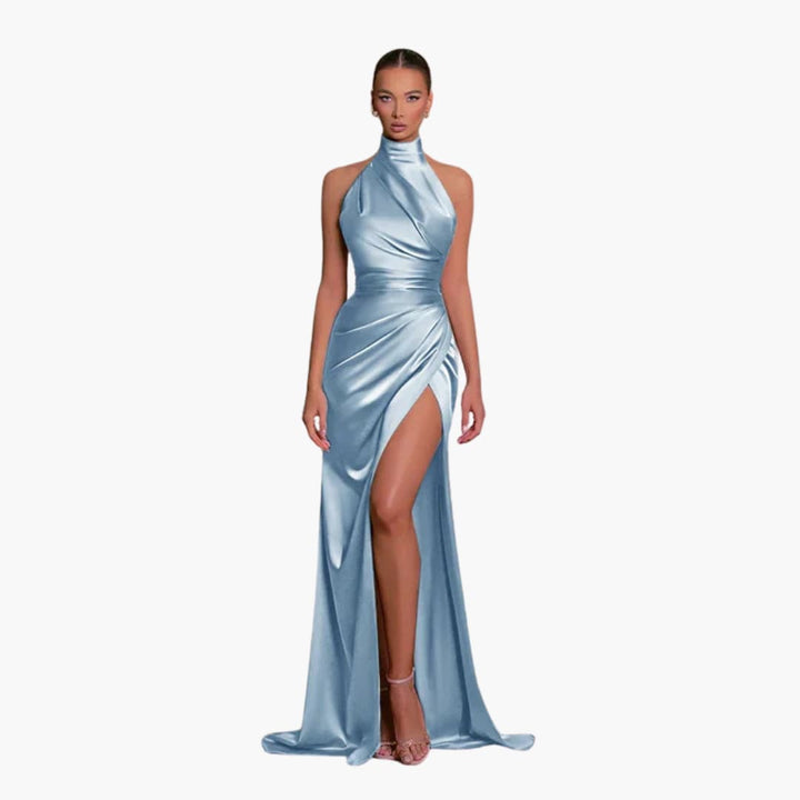 Robe de soirée en satin glamour - parfaite pour les événements de gala pour dames