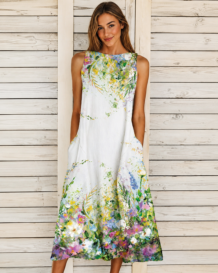 Denique - Robe midi inspirée vintage