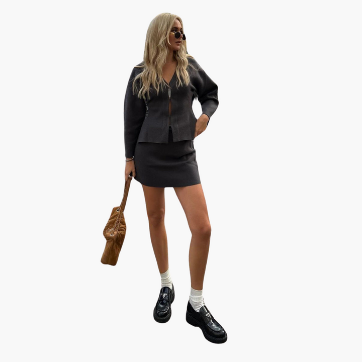 Ensemble tricoté pour femmes – élégant et à la mode