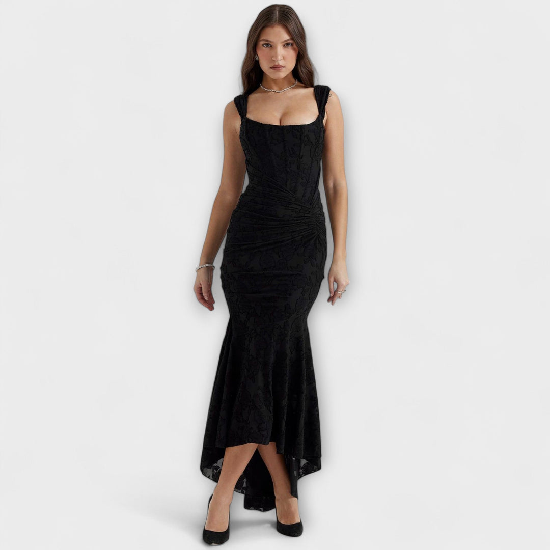Renske - Robe maxi élégante avec corset artistique