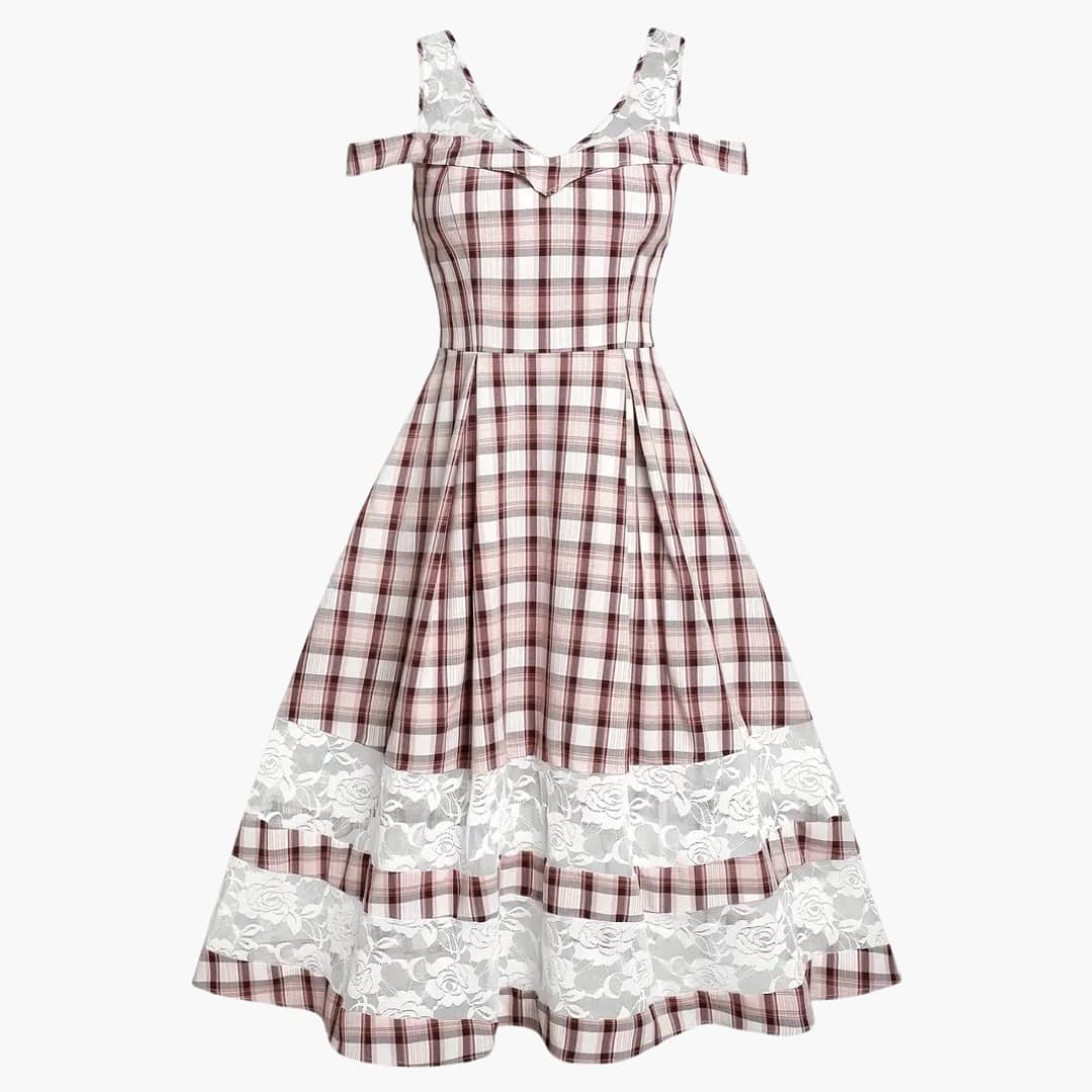 Robe Dirndl à bretelles en dentelle pour femmes - Oktoberfest 2025