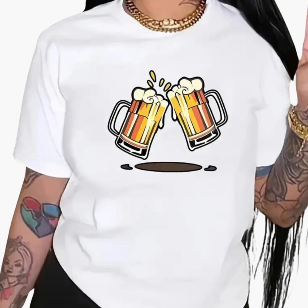 T-shirt imprimé Oktoberfest pour femmes - Oktoberfest 2025