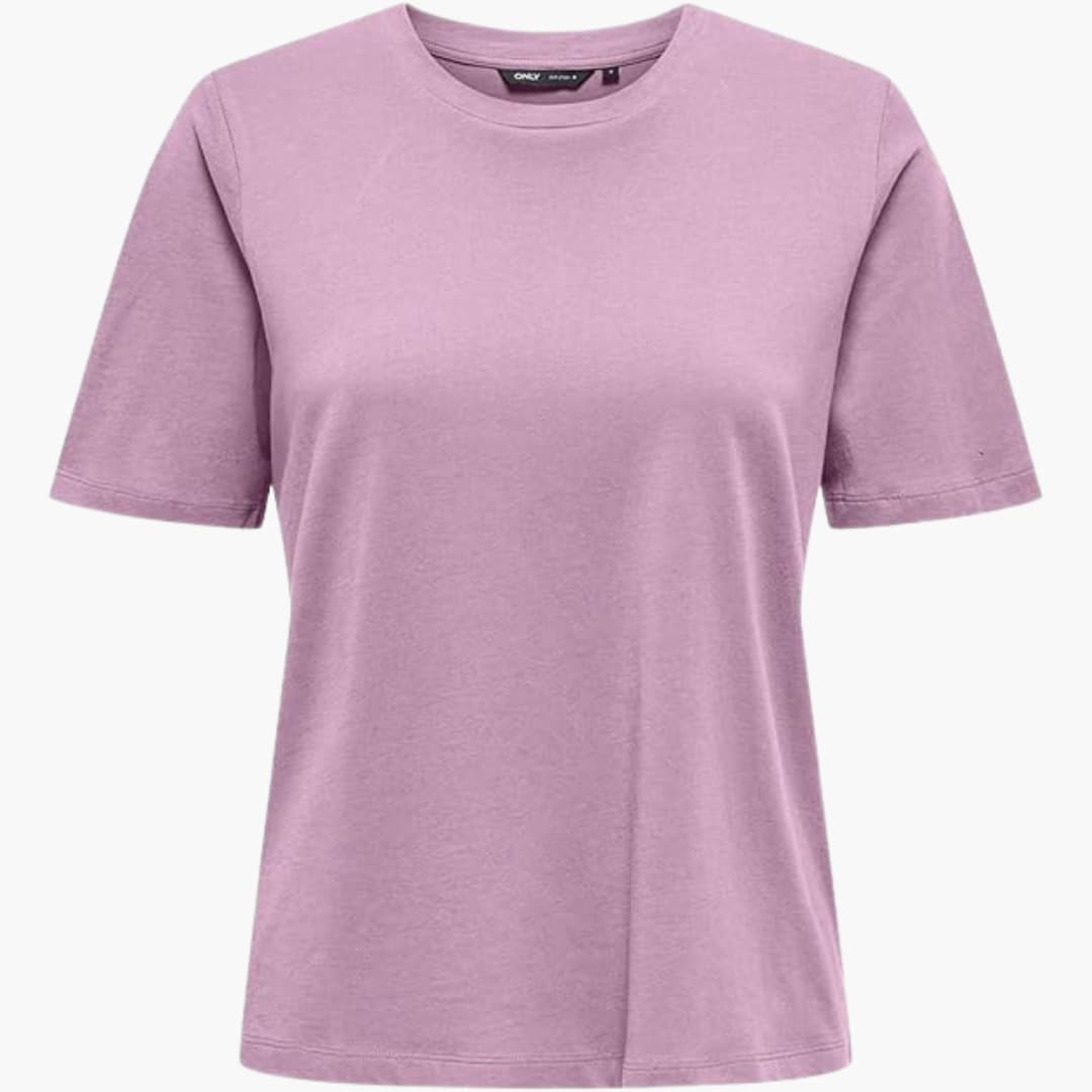 T-shirt pour femmes avec col rond et manches courtes