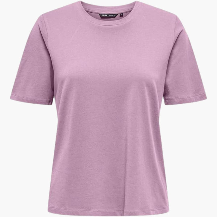 T-shirt pour femmes avec col rond et manches courtes