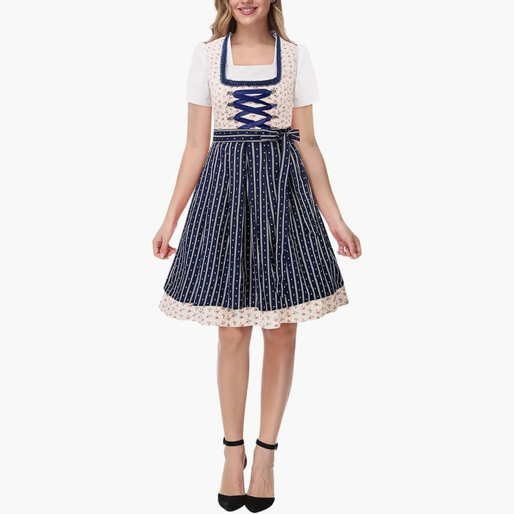 Robe Dirndl imprimée pour femmes - Oktoberfest 2025