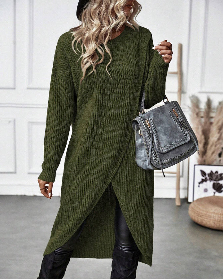 Elin | Robe en tricot élégante pour femmes, longue et confortable à porter