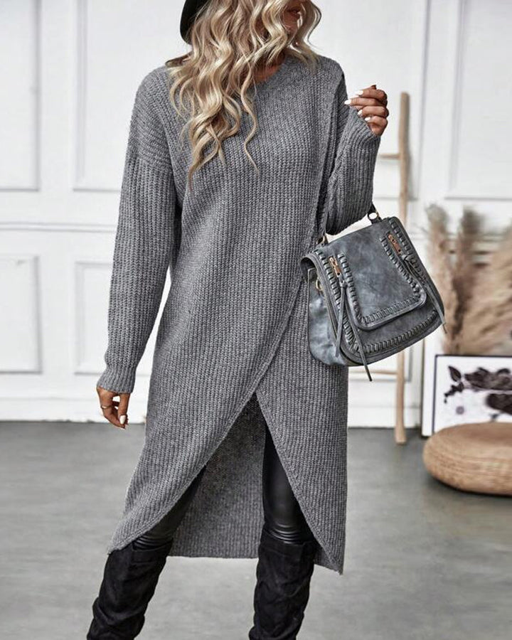 Elin | Robe en tricot élégante pour femmes, longue et confortable à porter