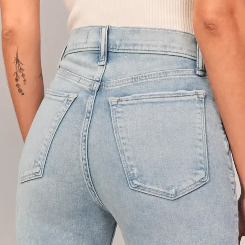 Victoria - Jean évasé taille haute pour femmes