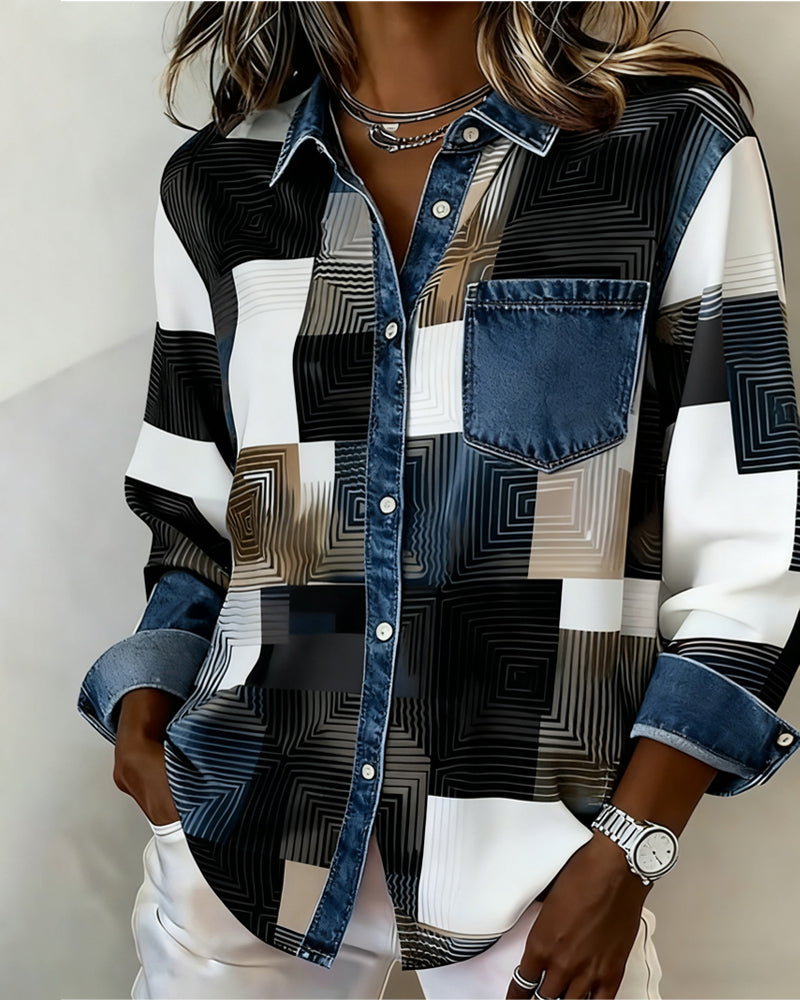 Lea | Chemisier moderne pour femmes avec un col tendance