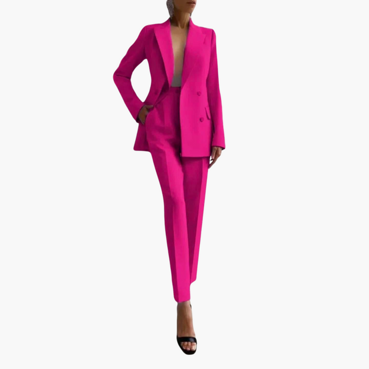 Ensemble Blazer Élégant pour Femmes - Coupe Ajustée avec Pantalon