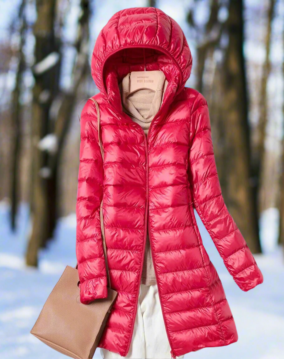 Manteau en duvet isolé, léger et élégant pour femmes