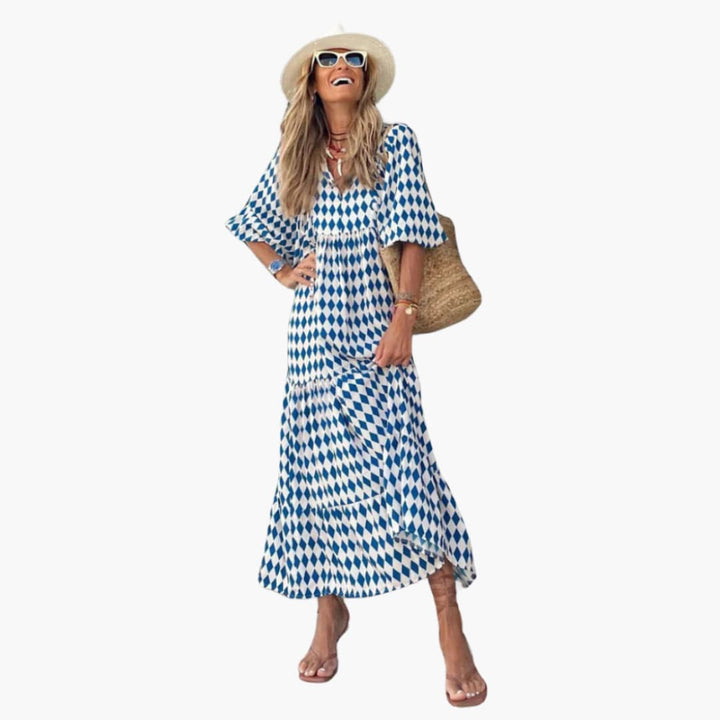 Robe maxi boho pour femmes - Motif floral & coupe décontractée