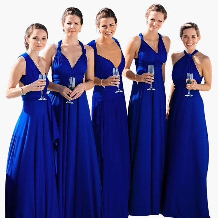 Robe de soirée avec décolleté en V - Style femme pour les nuits de gala