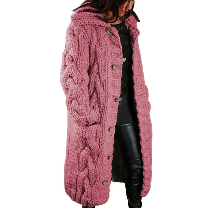 Veste en tricot longue et stylée pour femmes