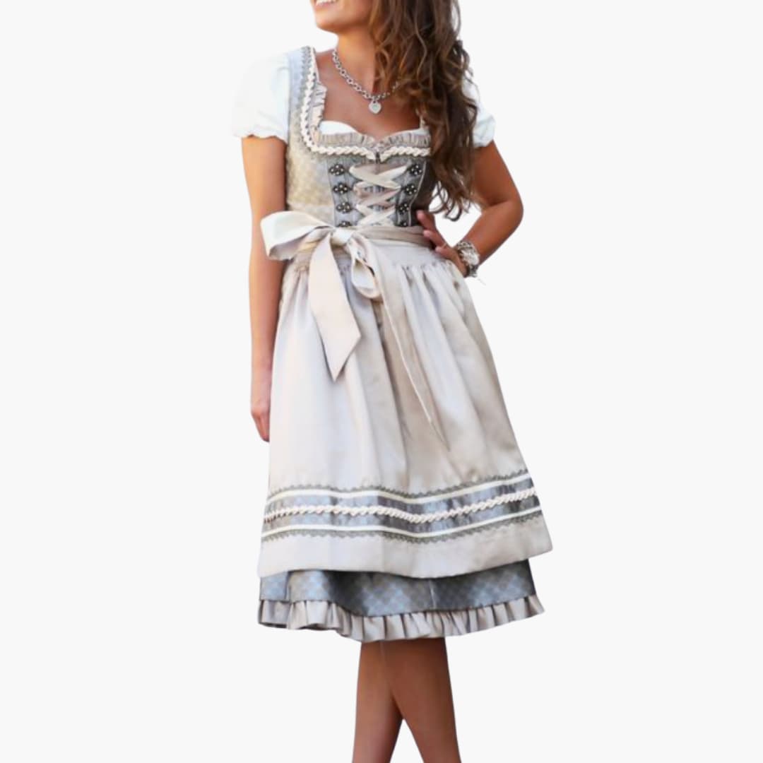 Robe dirndl détaillée pour femmes - Oktoberfest 2025