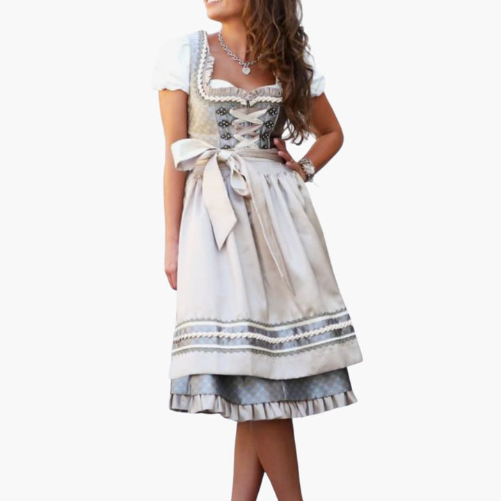 Robe dirndl détaillée pour femmes - Oktoberfest 2025