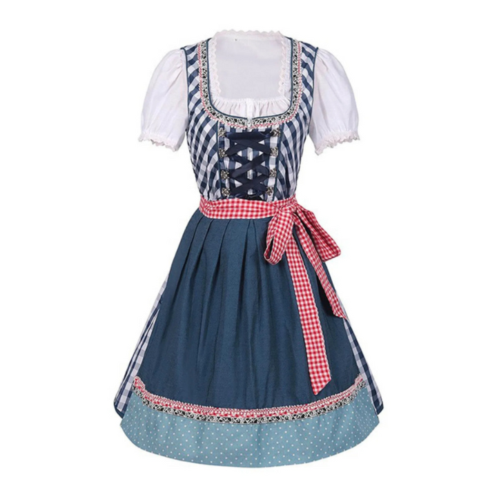 Robe Dirndl Festive Femme | Longueur midi dans le style traditionnel