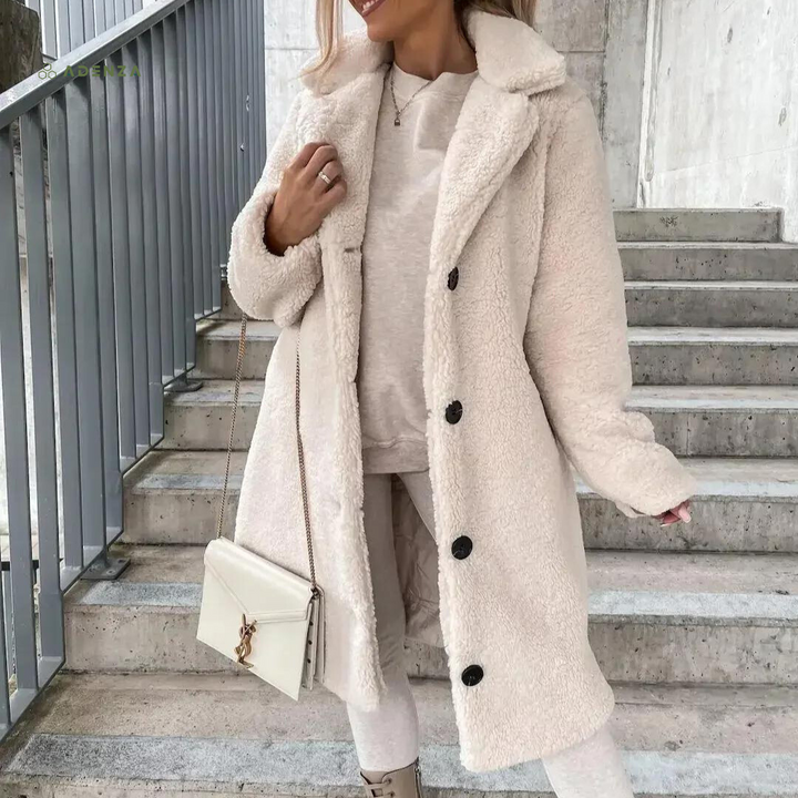 Manteau d'hiver doux, chaud et élégant pour femmes