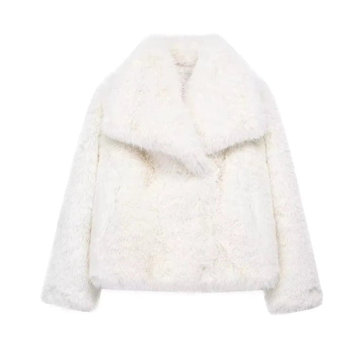 Valeria | Manteau luxueux en fausse fourrure douce pour femmes