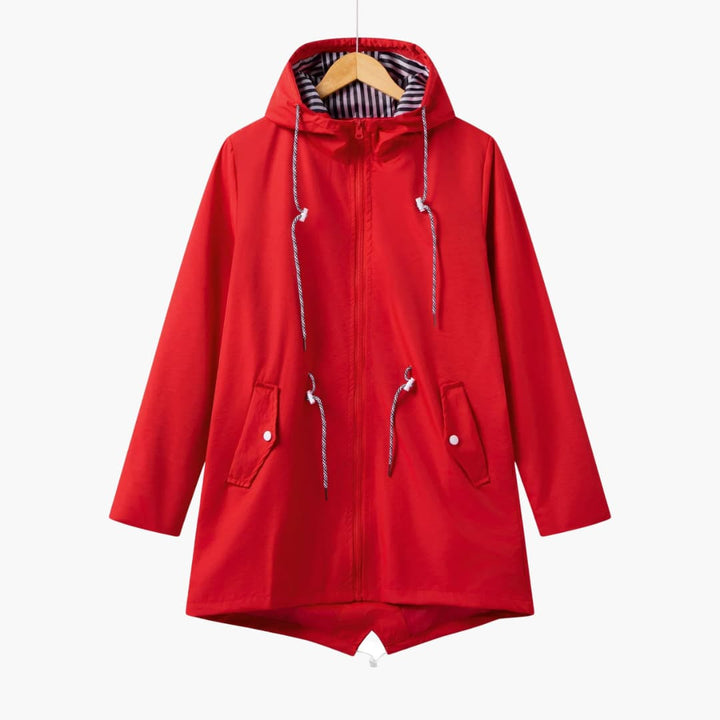 Trench-coat à capuche pour femmes