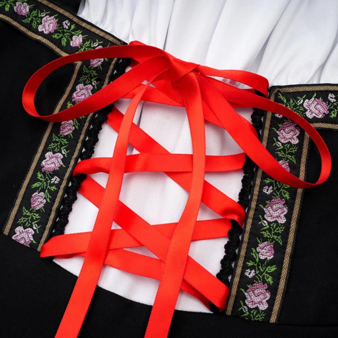 Robe Dirndl traditionnelle pour femmes - Oktoberfest 2025