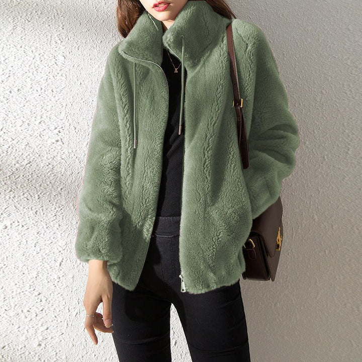 Veste d'hiver pour femmes avec fermeture éclair