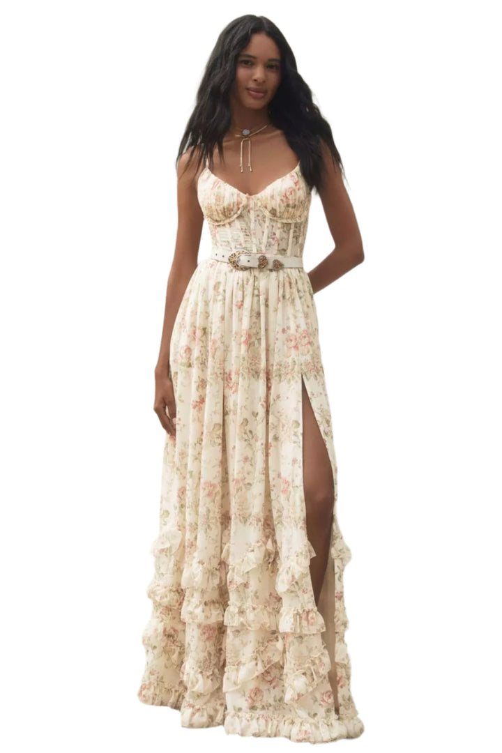 Robe maxi à fleurs Colette