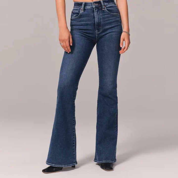 Victoria - Jean évasé taille haute pour femmes