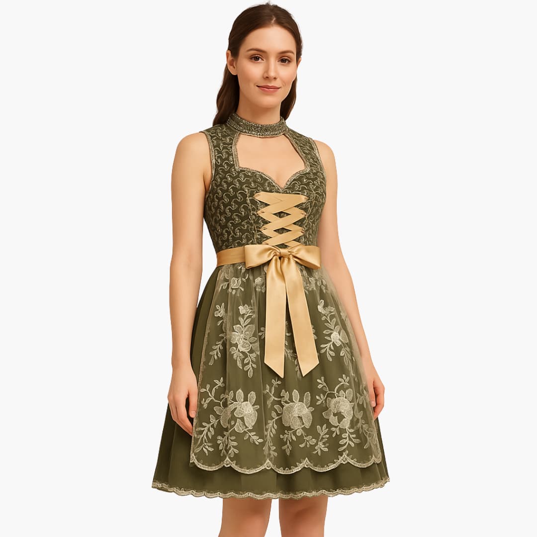 Dirndl avec tablier pour femmes - Oktoberfest 2025