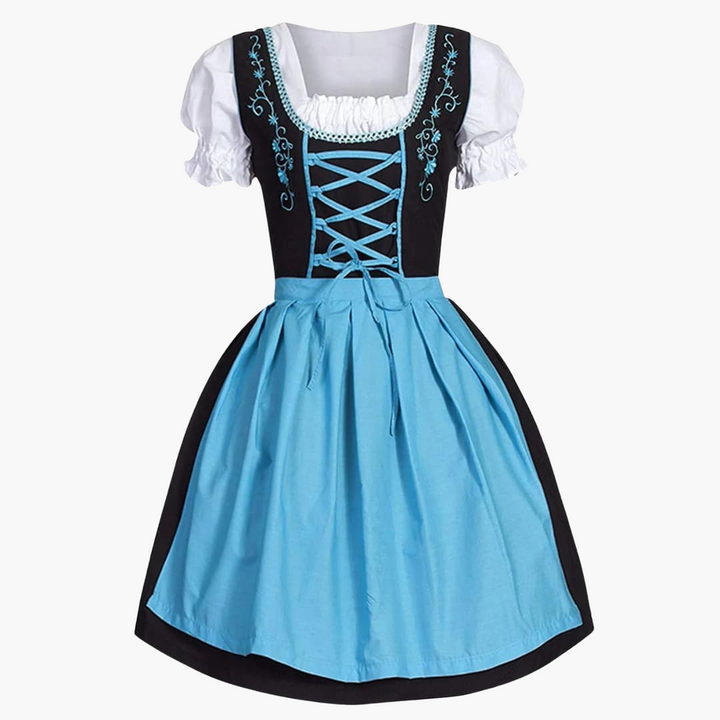 Dirndl traditionnel avec tablier pour femmes - Oktoberfest 2025