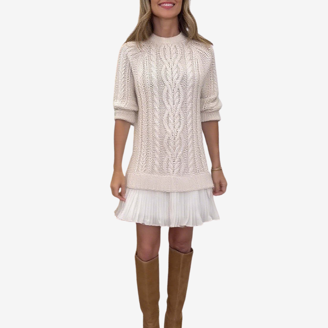 Trivora™ - Robe en Tricot Élégante et Chaude