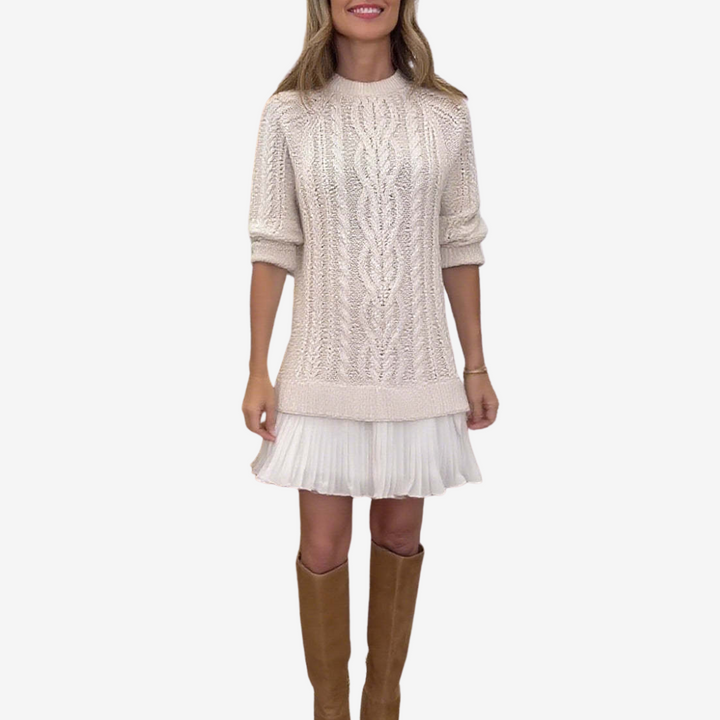 Trivora™ - Robe en Tricot Élégante et Chaude