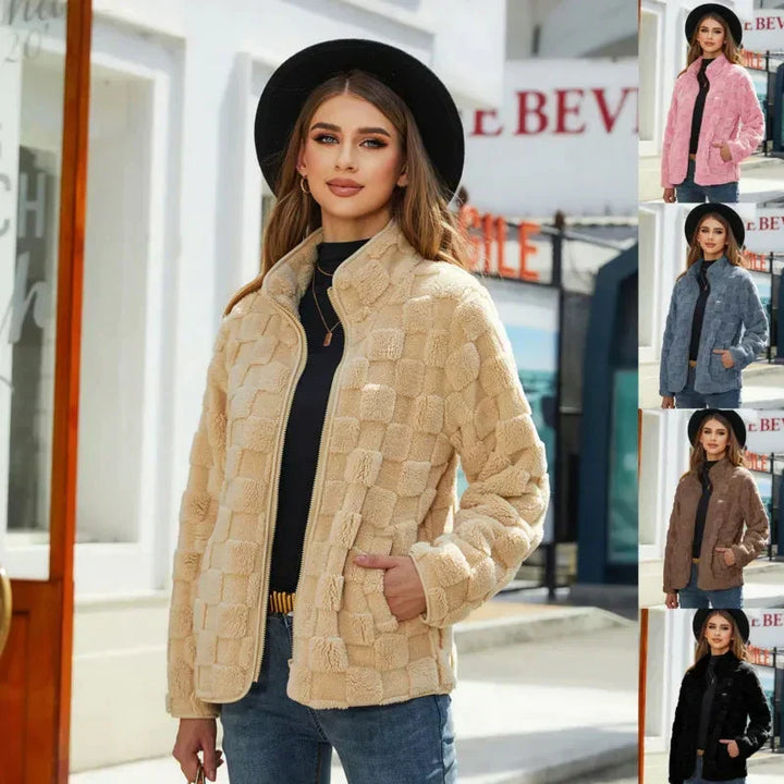 Valentine - Veste d'hiver à carreaux pour femmes