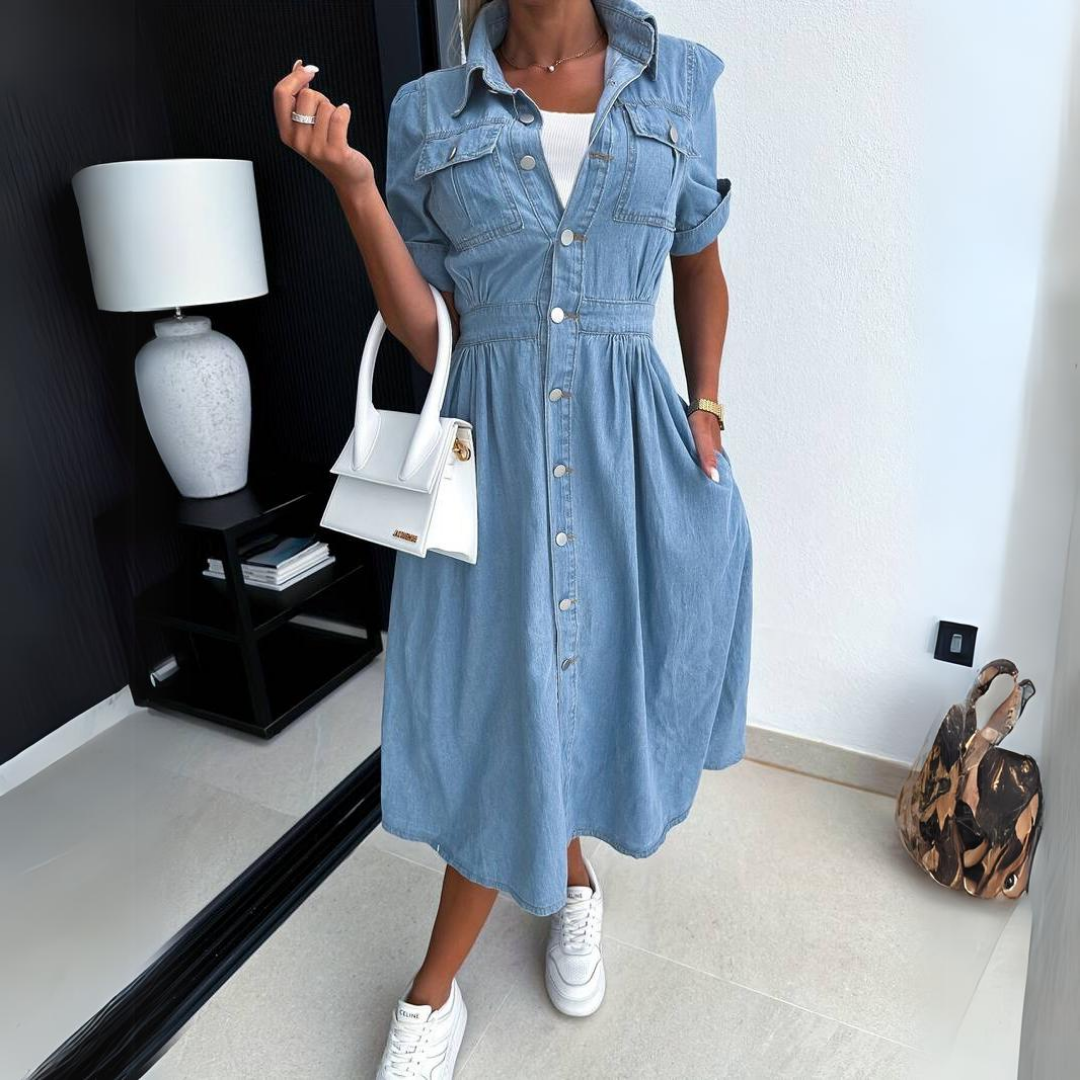 Alissa - Robe en jean tendance pour femmes