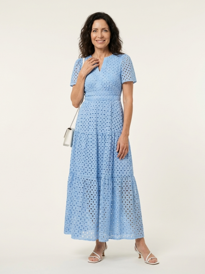 Sabine | Robe midi confortable avec coupe décontractée