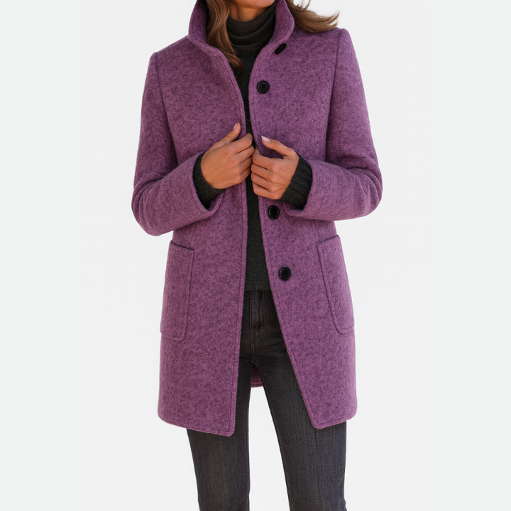 SUZANA | Manteau pour femmes avec col montant
