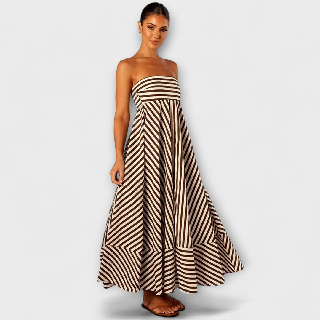 Robe maxi avec t-shirt à volants de Nuit Enchantée