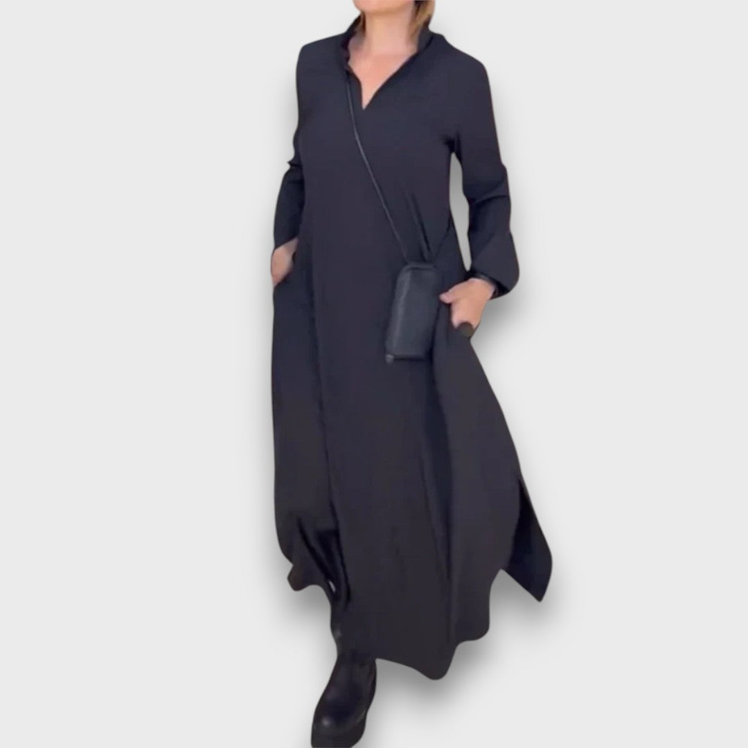 Samira – Robe maxi à décolleté en V