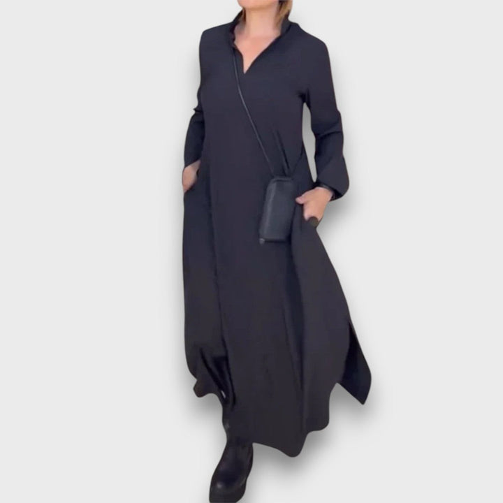Samira – Robe maxi à décolleté en V