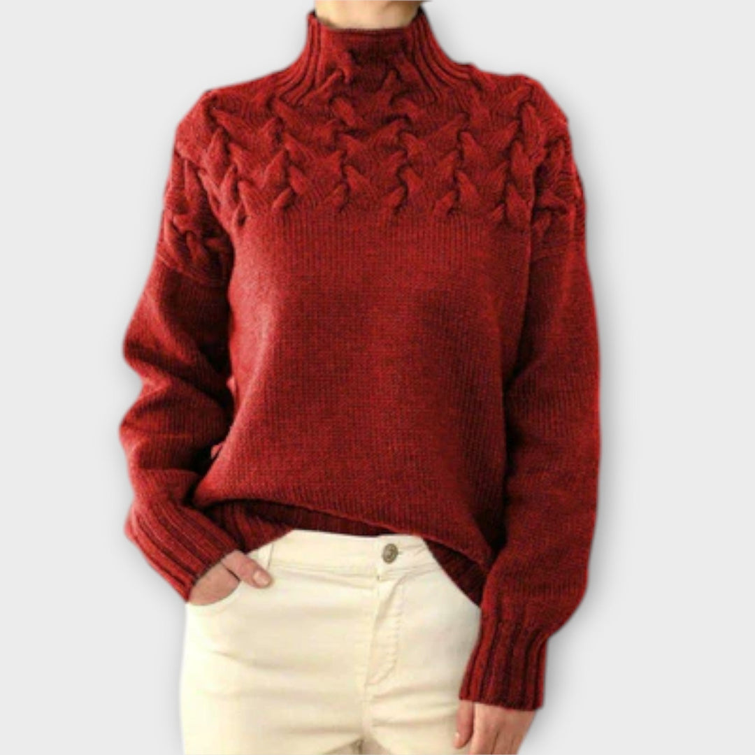 Julia | Pull en tricot torsadé pour femmes élégant et confortable