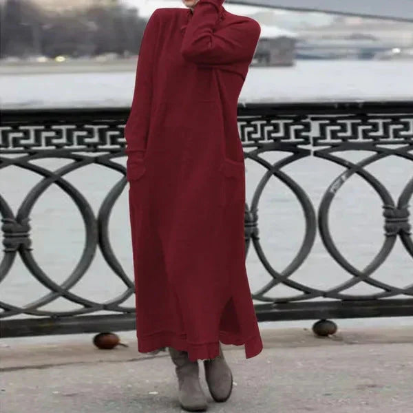 Liana – Robe maxi élégante pour les jours frais