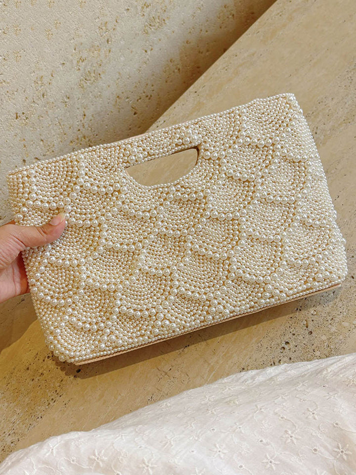 Sac à main géométrique à chaîne, couleur unie