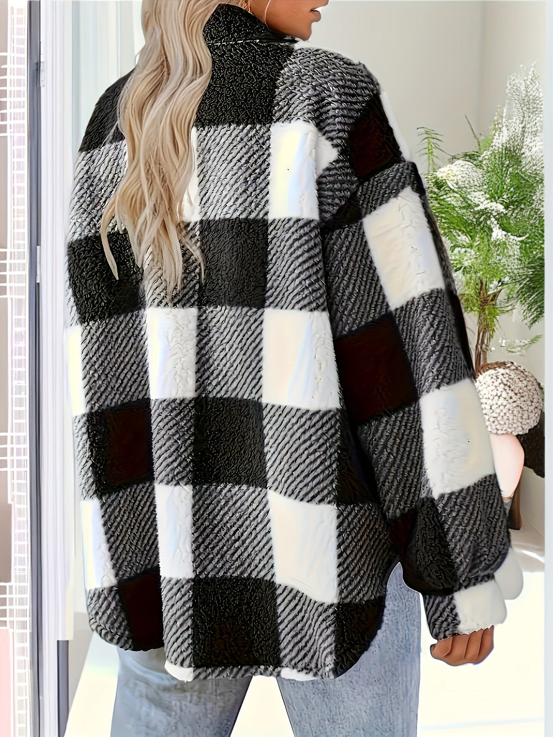 Laura | Manteau d'hiver en teddy pour femmes élégant et chaud