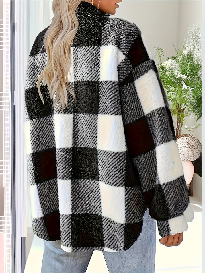 Laura | Manteau d'hiver en teddy pour femmes élégant et chaud