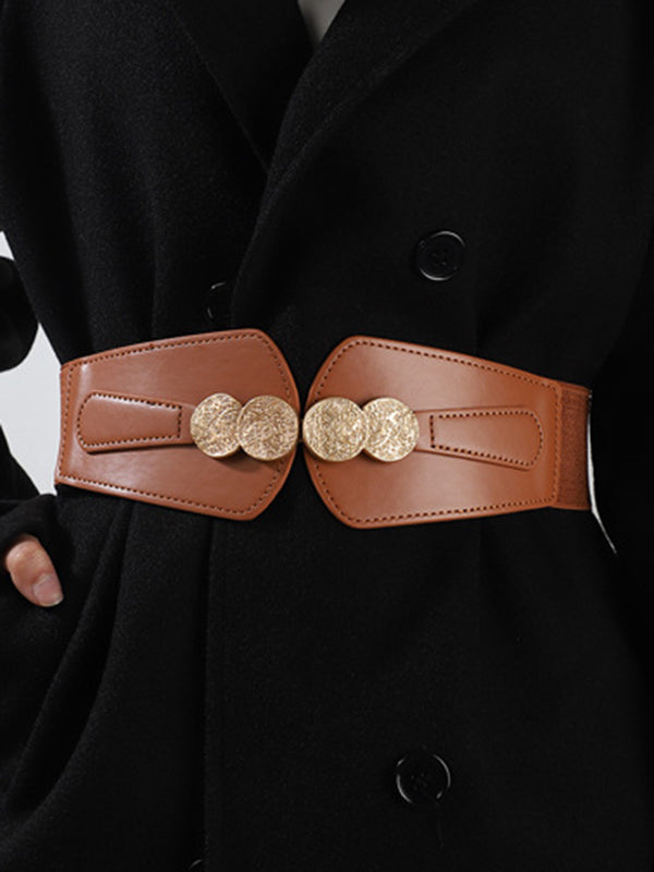 Ceinture à taille élastique, à empiècements