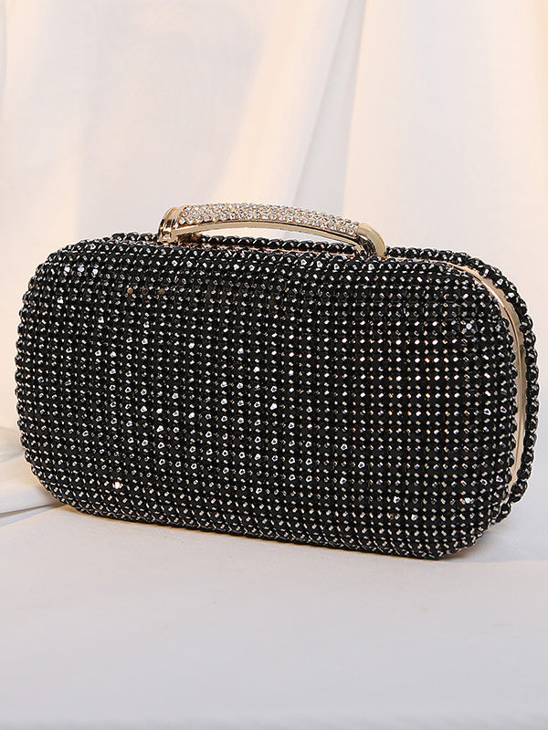 Sac à main à chaîne, à strass