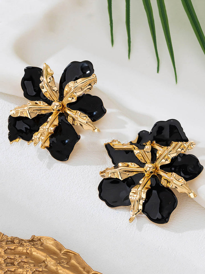 Boucles d'oreilles en forme de fleur