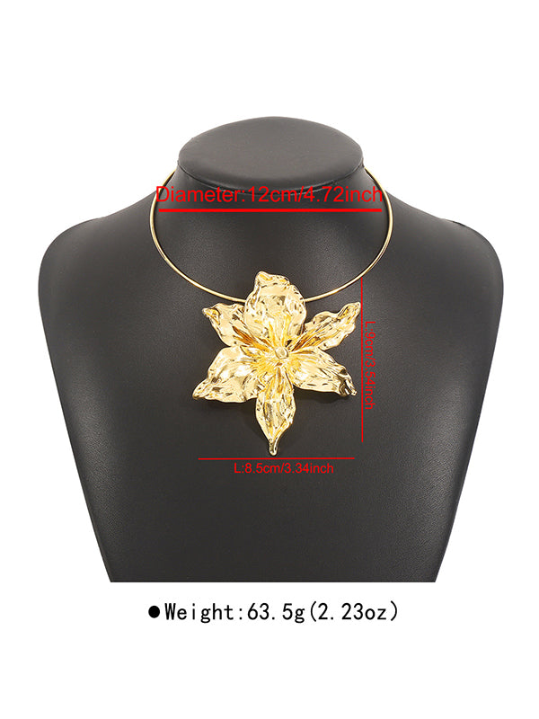 Collier en forme de fleur
